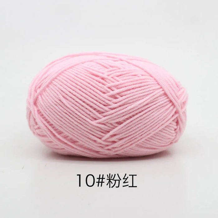 50g/Set 4ply Milk Cotton Knitting Wool Yarn Needlework Dyed Lanas For Crochet Craft Sweater Hat Dolls At Low Price