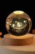 6cm 3D Crystal ball Crystal Planet Night Light Laser Engraved Solar System Globe Astronomy Birthday Gift Home Desktop Decoration