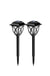 2pcs/Lot Led Solar Lawn Lights Outdoor Waterproof Warm Light Garden Decoration Lamp For Walkway Path Villa Yard Driveway