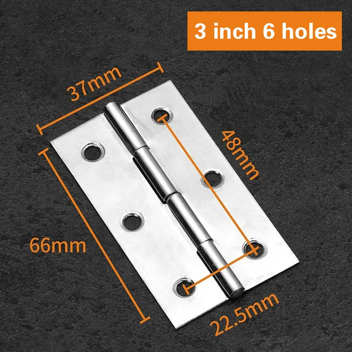 2Pcs Stainless Steel Flat Hinge Cabinet Doors 1 inch 1.5 inch 2inch 2.5 inch 3inch 4inch Windows Hinge Wooden Box Mini Hinge