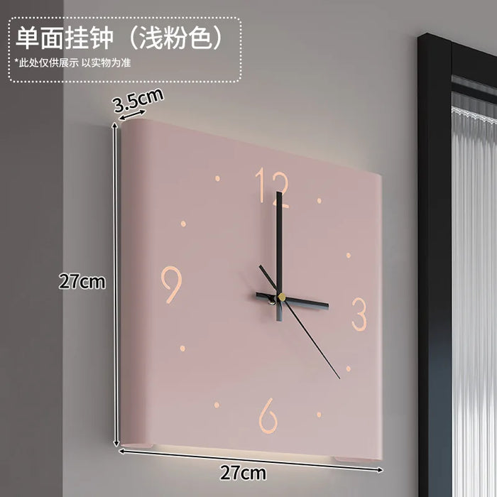 Double Corner Wall Clock Home Decoration Living Room Creative Simple Modern Wall Clock Fashion Sun Corner Wall Clock