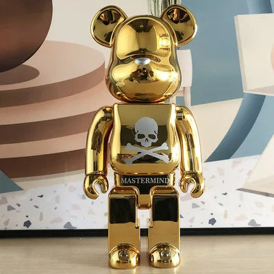 28cm 400% Bearbrick Figure Fashion Violent Bear Statue Desktop Decoration Bearbrick Figurine Luxury Living Room Decoration Decor