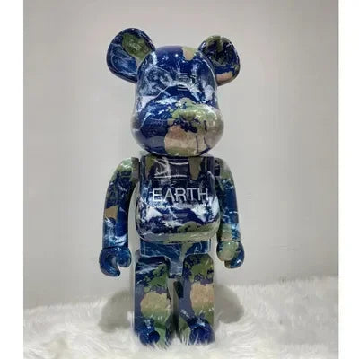 28cm 400% Bearbrick Figure Fashion Violent Bear Statue Desktop Decoration Bearbrick Figurine Luxury Living Room Decoration Decor