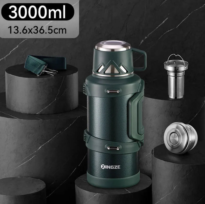 316 Stainless Steel Big Capacity Thermos Bottle 1L/ 2L /3L/ Outdoor Travel Coffee Mugs Thermal Vaccum Water Bottle Thermal Mug