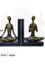 Decorative Bookends Unique Heavy Duty Bookend Holder Decor Non Skid Resin Book Ends Book Stopper for Shelves Study Office