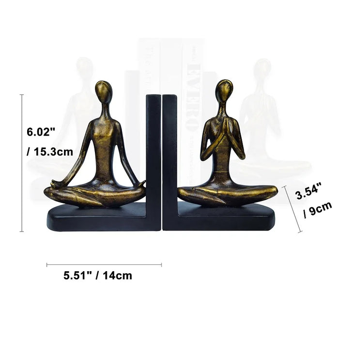 Decorative Bookends Unique Heavy Duty Bookend Holder Decor Non Skid Resin Book Ends Book Stopper for Shelves Study Office