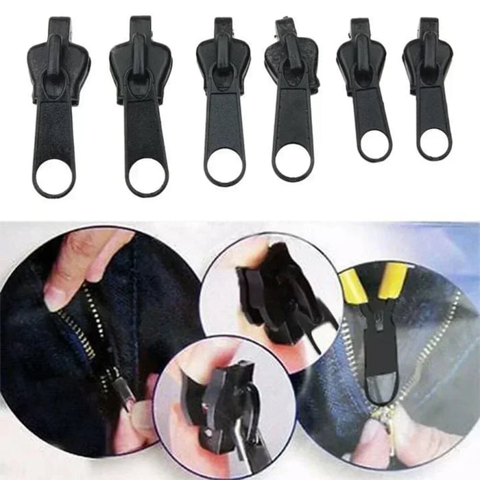 24/12/6Pcs New Instant Zipper Universal Instant Fix Zipper Repair Kit Replacement Zip Slider Teeth Rescue New Design for DIY Sew