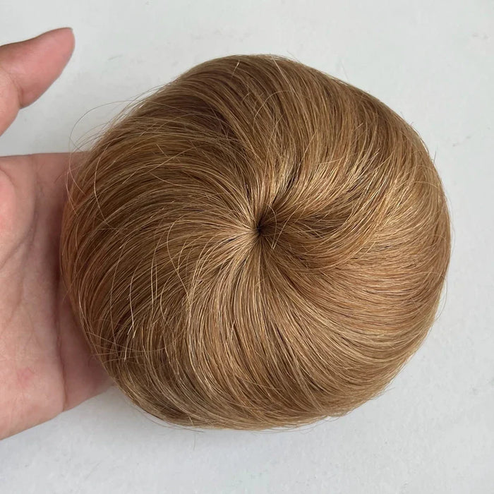 MRS HAIR Human Hair Buns Claw On Drawstring Ponytail Flexible Hair Pieces Updo Donut Chignon Clip On Buns For Wedding and Show