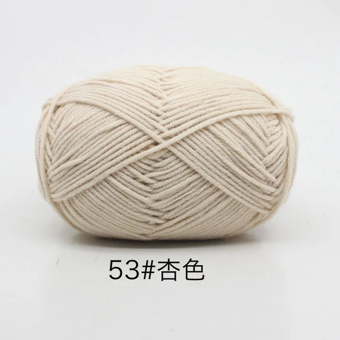 50g/Set 4ply Milk Cotton Knitting Wool Yarn Needlework Dyed Lanas For Crochet Craft Sweater Hat Dolls At Low Price