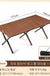 Camping Beach Folding Tables and Chairs Wooden Grain Carbon Steel Wild Table Portable Tourism Plate Table