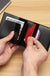 Carbon Fiber Credit Card Holder Wallets Men Brand Rfid Black Magic Trifold Leather Slim Mini Wallet Small Money Bag Male Purses