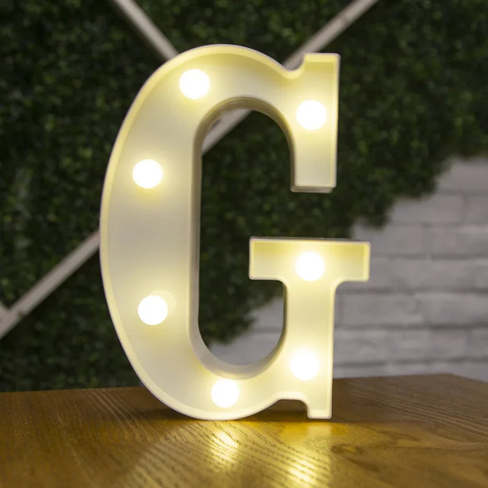 Alphabet Letter LED Lights Luminous Number Lamp Decor Battery Night Light for home Wedding Birthday Christmas party Decoration