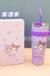 700/1200ml Sanrio Hello Kitty Cinnamoroll Thermos Cup Straw Cup with Handle Cartoon High Capacity Stainless Steel Water Cup Gift