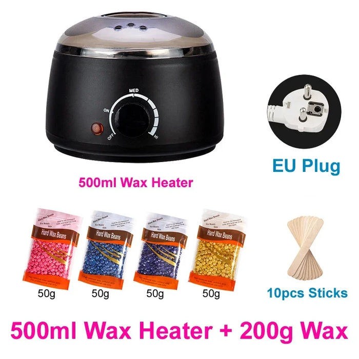 200ml/500ml Wax Machine for Hair Removal Paraffin Heater Waxing Beans Depilatory Epilator Warmer Wax-melting Pot