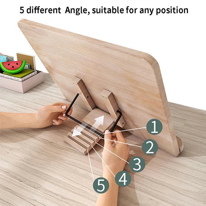 Adjustable Reading Rest Tablet Cook Home Study Room Book Holder Foldable Stand