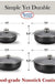 Alpine Cuisine 8 Piece Set Aluminum Non-Stick Caldero Stock Pot with Glass Lid, Commercial Grade Cooking Dutch Oven