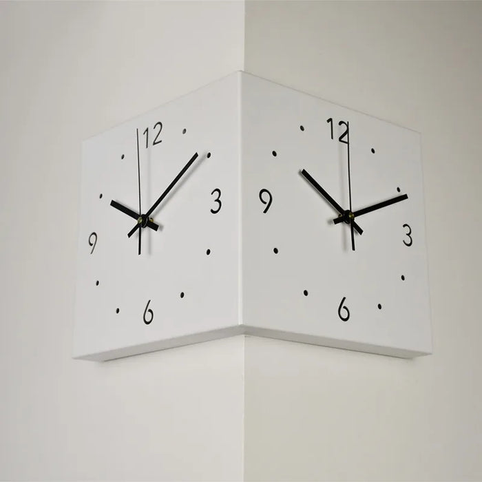 Double Corner Wall Clock Home Decoration Living Room Creative Simple Modern Wall Clock Fashion Sun Corner Wall Clock