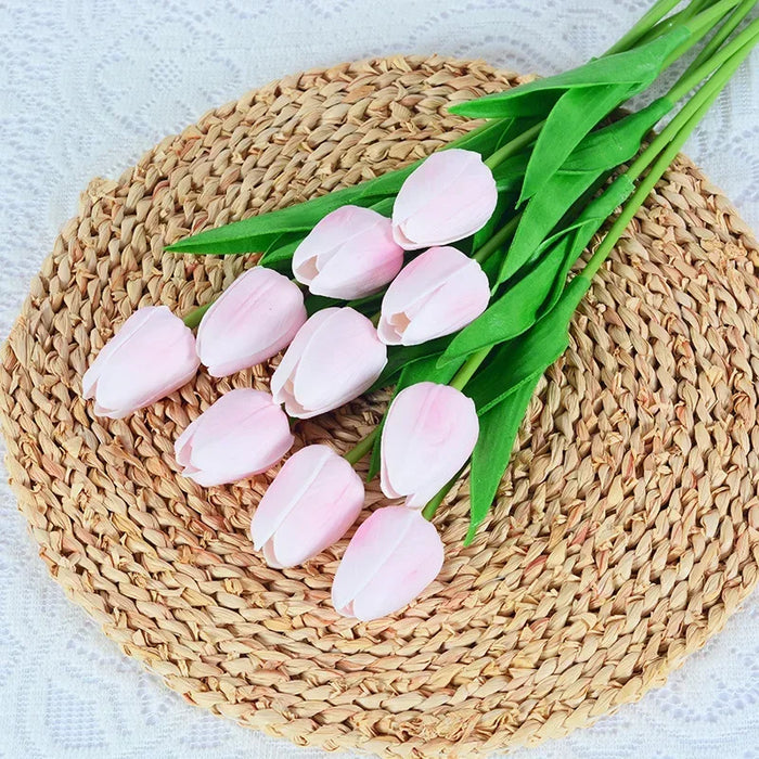 5/10PCS Artificial Tulip Flower Bouquet Real Touch PE Foam Fake Flower for Wedding Decoration Flowers for Home Garden Decoraive