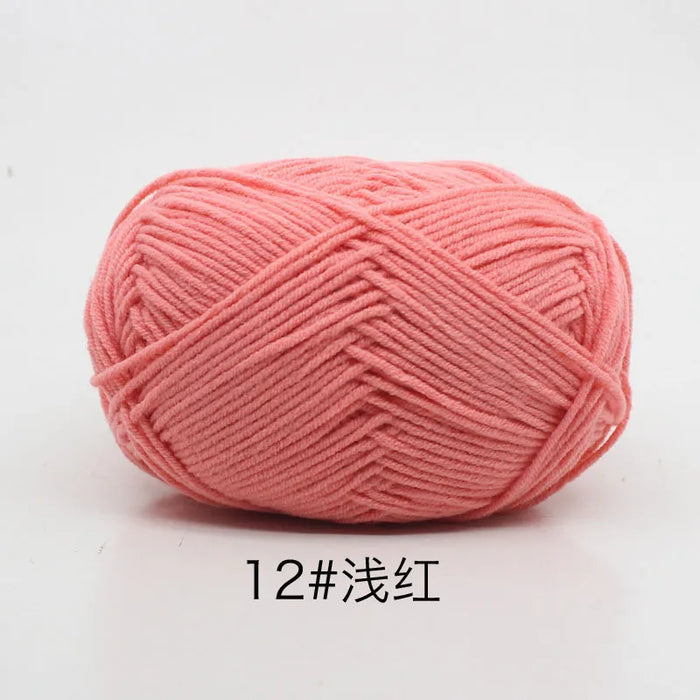 50g/Set 4ply Milk Cotton Knitting Wool Yarn Needlework Dyed Lanas For Crochet Craft Sweater Hat Dolls At Low Price