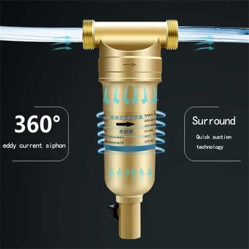 Brass Whole House Pre Filter Household Tap Water Pipe Gas Water Heater Underfloor Heating Boiler Household Water Purifier