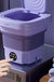 8L Household Small Folding Washing Machine Student Dormitory Underwear Sock Mini Washing Machine Portable Washing Bucket