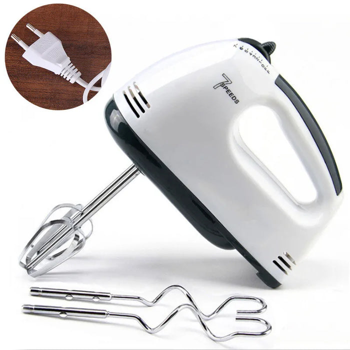 Electric Handheld Egg Beater Whisk Blender Home Kitchen Food Mixer 7 Speed Food Mixer Table Stand Cake Dough Stir Mixer