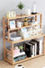 3-tier Wooden Bookshelf Office Student Stationery Organizer Magazine Holder Home Sundries Storage Shelves Kitchen Seasoning Rack