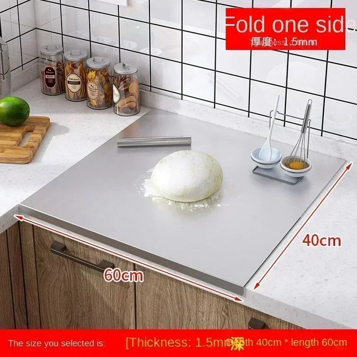 304 Stainless Steel Panel and Panel Cutting Board, Kitchen Household Rolling Thick Double-sided Kneading Cutting Board