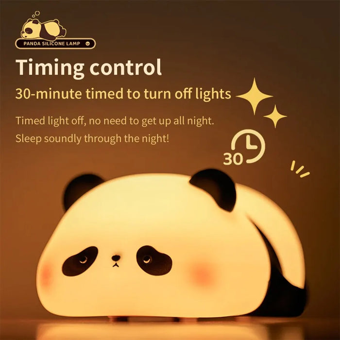 Cute LED Night Light Touch Sensor Cartoon Kid's Nightlights Silicone Child Holiday Christmas Gift Bedside Lamp Bedroom Decor