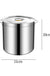 6L Stainless Steel Stockpot with Lid Easy to Clean Large Capacity Soup Pot for Kitchen Household Hotel