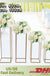 4Pcs Metal Flower Rack Prop Geometric Column Vase Stand Wedding Party Decor Gold Rectangular Rack For Wedding 40/60/80/100cm