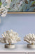 Creativity Resin Artificial Coral Artificial Coral Handicraft Furnishings White Marble Base Home Decoration Simulation Potting