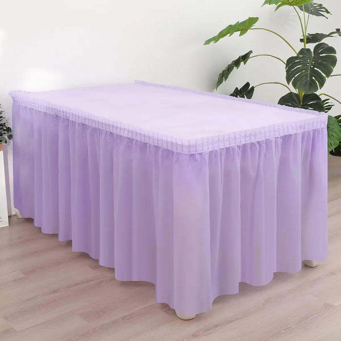 2pcs Disposable tablecloth table skirt