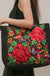 Ethnic Phoenix Embroidered Women's Shoulder Bag Receptor Embroidered Canvas Casual Bag