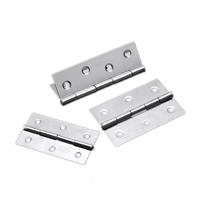 2Pcs Stainless Steel Flat Hinge Cabinet Doors 1 inch 1.5 inch 2inch 2.5 inch 3inch 4inch Windows Hinge Wooden Box Mini Hinge