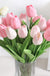 29cm Tulip Artificial Flowers Bouquet 10/5Pcs PE Foam Fake Flower for Wedding Ceremony Decoration Home Room Garden Bouquet Decor