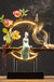 FY Chinese Style Backflow Incense Burner Plug-in LED Light with Iron Frame Incense Sticks Holder Big Size Home Decor Ornaments