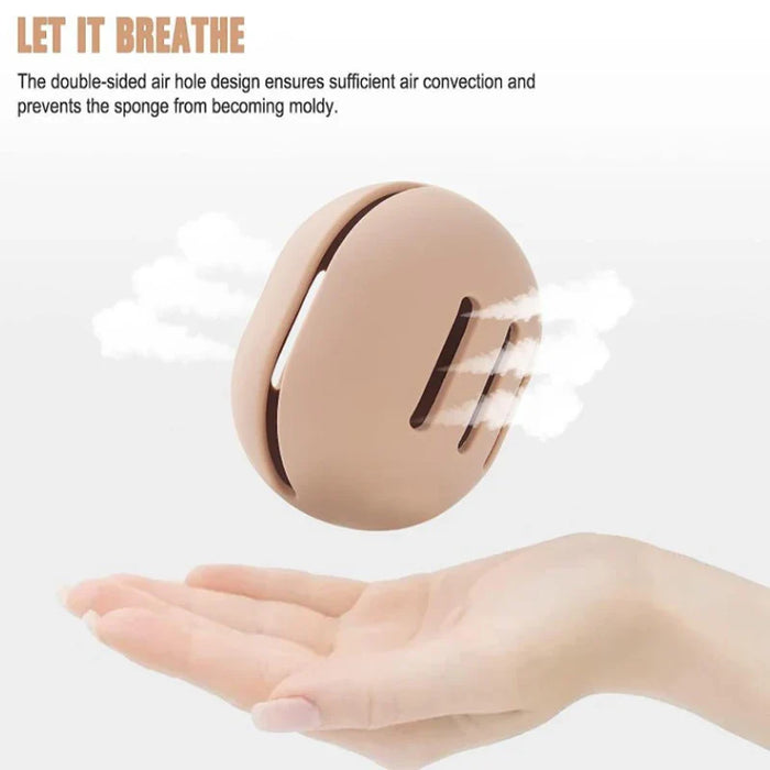 1Pcs Makeup Sponge Holder Eco-Friendly Silicone Multi-hole Beauty Blender Storage Case Travel Protable Cosmetic Puff Holder Box