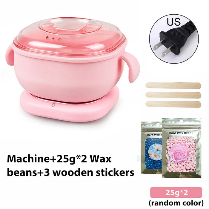 400ML Wax Heater Hair Removal Machine Portable Silicone Wax Warmer SPA Body Epilator Paraffin Waxing Melt Pot Wax Bean Kits