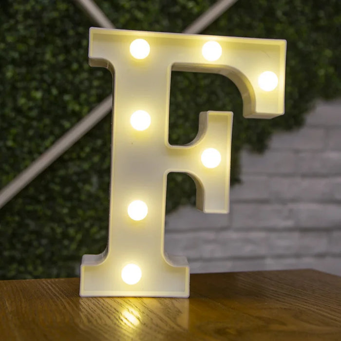 Alphabet Letter LED Lights Luminous Number Lamp Decor Battery Night Light for home Wedding Birthday Christmas party Decoration