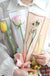 5pcs/Pack Flower Wrapping Paper Golden Border Rose Korean Style Half Transparent Gift Packing Florist Bouquet Wrapping Material