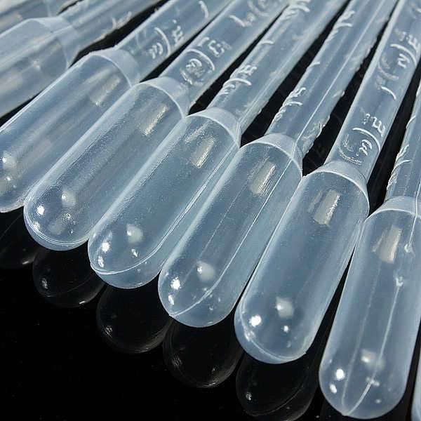 100pcs 3ml Disposable Plastic Droppers Transfer Pipettes