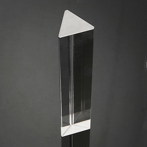 15cm Optical Glass Crystal Triple Triangular Prism Photography Physics Teaching Light Spectrum