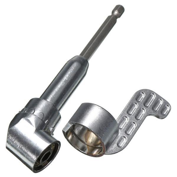 Drillpro 1/4 Inch Hex Screwdriver Bit Holder 105 Degree Angle Extension Socket Holder Adaptor