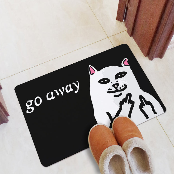 Funny Cat Rubber Door Mat