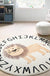 Nursery Gamer Cartoon Round Rug