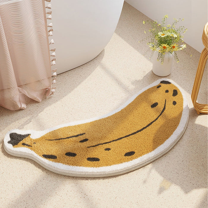 Yellow Banana irregular shaped Rugs