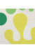 Yellow Green Wave and Dots Door Mat