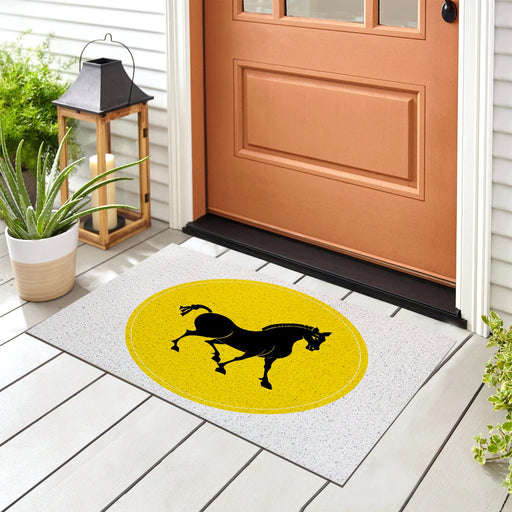 Black Horse Door Mat