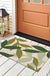 Feblilac Green Dancing Leaves Door Mat